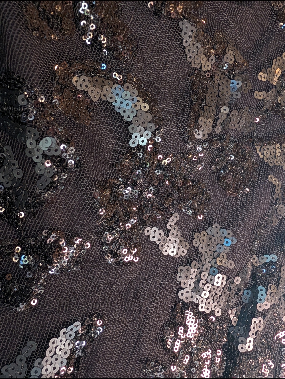 Dantelle Black Sequin Skater Skirt - Picture 3 of 7